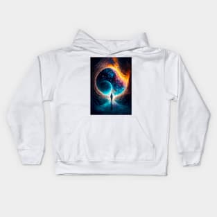 Space Portal Level 7 Kids Hoodie